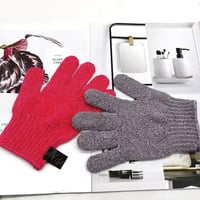 قفاز استحمام بالأصابع تقشير لازالة الجلد الميت قطع...