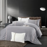 مفرش صيفي مفرد ونص مطرز بنظام فندقي 5 قطع - ايلارا...