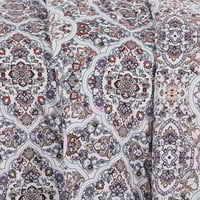 مفرش صيفي مزدوج وجهين ٧ قطع - اوركا - ابيض عاجي -...