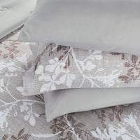 مفرش صيفي مزدوج وجهين ٧ قطع - اوركا -بيج غامق - رم...