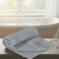 منشفة قطن - سولافين - مقاس كبير - 100*200 - رمادي...