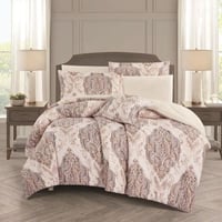 مفرش صيفي مفرد ونص وجهين 4 قطع - سيلون - بيج غامق...