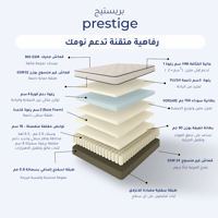مرتبة نوم برستيج - مقاس كوين 160*200 -