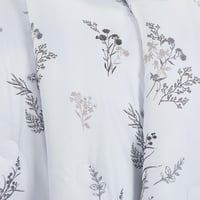 مفرش صيفي مزدوج وجهين 7 قطع - اوركا - ابيض - رمادي