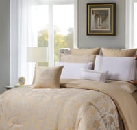 مفرش صيفي فاخر مزدوج جاكار مطرز 12 قطعة – كاسيانا...