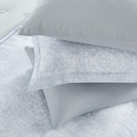 مفرش صيفي مقاس كوين وجهين ٧ قطع - ويلز - رصاصي - ر...