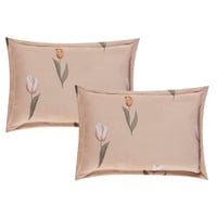 مفرش شتوي مزدوج مخمل 6 قطع - هيذر - بيج