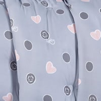 مفرش صيفي مفرد ونص 4 قطع - اليساندرا - رصاصي - ورد...