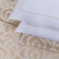 مفرش صيفي فاخر مزدوج جاكار مطرز 12 قطعة – كاسيانا...