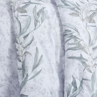 مفرش صيفي مزدوج وجهين ٧ قطع - اوركا - ابيض - رصاصي