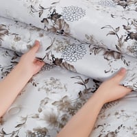 مفرش صيفي مفرد ونص 4 قطع - اديلين - رمادي ثلجي - ب...