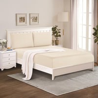 طقم شرشف صيفي مزدوج ٣ قطع - ميرون - بيج فاتح