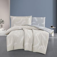 مفرش قطن صيفي مفرد ونص 4 قطع - فاليريا - بيج فاتح...