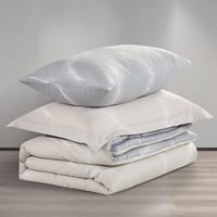 مفرش قطن صيفي مفرد ونص 4 قطع - فاليريا - بيج فاتح...