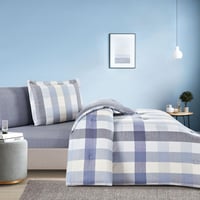 مفرش قطن صيفي مفرد ونص 4 قطع - فاليريا -رصاصي - رم...