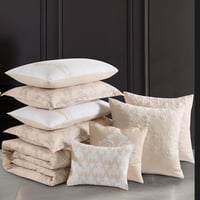 مفرش صيفي مزدوج 10 قطع - ريفيرا - بيج فاتح