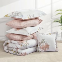 مفرش صيفي مفرد ونص 4 قطع - ليتون - عاجي - بيج