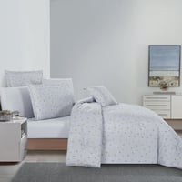 مفرش صيفي مزدوج وجهين 7 قطع - اوركا- رصاصي