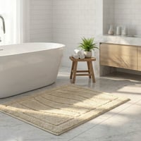 سجادة حمام مقاس 50*80 - كوزي - بيج