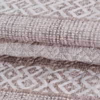 مفرش صيفي مزدوج حشوة مضغوطه 6 قطع لونيا- بيج غامق...