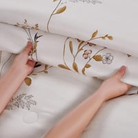 مفرش صيفي مقاس كوين وجهين ٧ قطع - فيفيان - كريمي -...