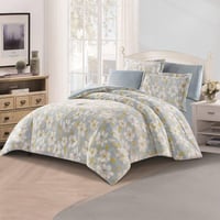 مفرش شتوي مخمل مفرد ونص 4 قطع - تالورا - رصاصي - أ...