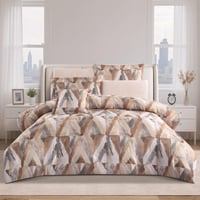 مفرش صيفي مفرد ونص 4 قطع - تيانا - بيج - بيج