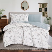 مفرش قطن صيفي مفرد ونص ٤ قطع - نولين -ابيض - رمادي...