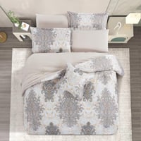 مفرش صيفي مزدوج وجهين ٧ قطع - اوركا -ابيض - بيج