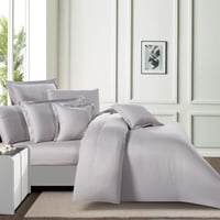 مفرش فندقي فاخر كوين ناعم 9 قطع – سولين Soline- رم...