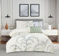 مفرش صيفي مفرد ونص 8 قطع - مارجو - سكري غامق