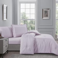 مفرش صيفي مفرد ونص 4 قطع - ليتون -بنفسجي فاتح