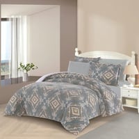 مفرش شتوي مخمل فرو محفور مفرد ونص 4 قطع - ليدورا -...