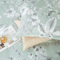 مفرش صيفي مزدوج 6 قطع - ايفانو - فيروزي - بيج