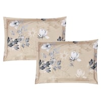 مفرش صيفي مفرد ونص 4 قطع - غاردينا -بيج غامق - بيج...