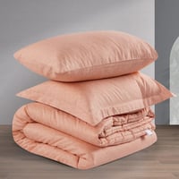 مفرش صيفي مفرد ونص 4 قطع - ليتون -برتقالي