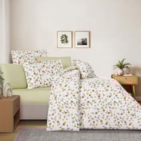 مفرش قطن صيفي مزدوج 8 قطع - كاليفيرا - سكري - اخضر