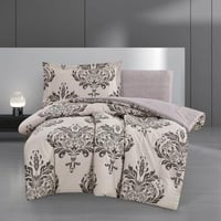 مفرش قطن صيفي مفرد ونص 4 قطع - فاليريا - بيج فاتح