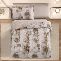 مفرش صيفي مفرد ونص حشوة مضغوطه 4 قطع - افروديت - ا...