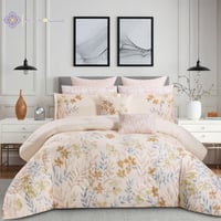 مفرش صيفي مزدوج 10 قطع - ريفيرا - كريمي غامق