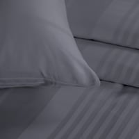 بيت لحاف مقاس كوين فندقي قطن 4 قطع - رمادي