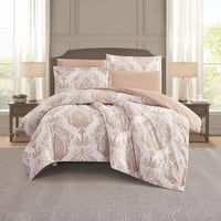 طقم بيت لحاف بدون حشوة مزدوج 6 قطع - امالينا - كري...