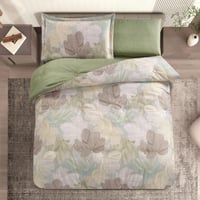 مفرش صيفي مفرد ونص 4 قطع - ليتون -اخضر فاتح - اخضر...