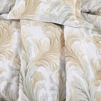 مفرش قطن صيفي مقاس كوين 8 قطع - فيوليتا - كريمي -...