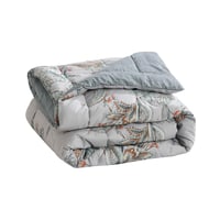 مفرش قطن صيفي مقاس كوين 4 قطع - ايفرلين - رصاصي -...