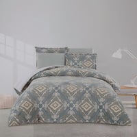 مفرش شتوي مخمل فرو محفور مفرد ونص 4 قطع - ليدورا -...