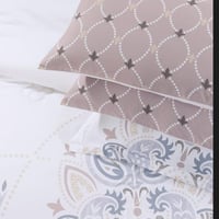 مفرش صيفي مزدوج 10 قطع - ريفيرا - أبيض