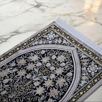 سجادة صلاة تركي – سجود - اسود - رمادي