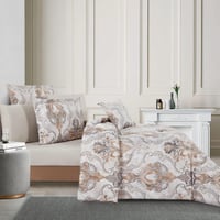 مفرش صيفي مزدوج وجهين ٧ قطع - اوركا -كريمي - بيج