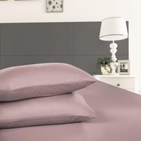 شرشف قطن مقاس كوين 3 قطع -بيج (مائل للبني )